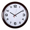 Часы Бюрократ WALLC-R87P29/DARK_BROWN настенные аналоговые, D29 см темно-коричневый/белый фото 1