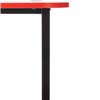 KNIGHT TABLE L RED, столешница ДСП черный/красный, каркас черный фото 10