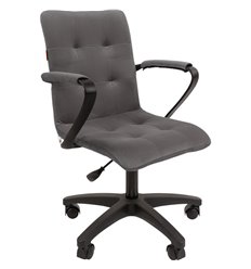 Компьютерное кресло CHAIRMAN 030 пластик, ткань Т-55 серый, фото 1