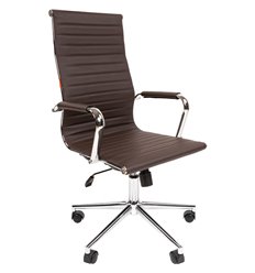 Кресло для руководителя CHAIRMAN 755 экопремиум коричневый фото 1