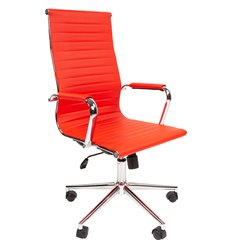 Офисное кресло CHAIRMAN 755 экопремиум красный фото 1