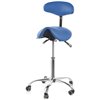 Smartstool S03B, стул-седло со спинкой, экокожа, цвет голубой фото 1