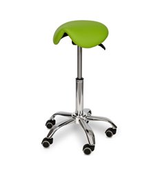 Smartstool S02, стул-седло мини, экокожа, цвет зеленый