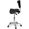 Smartstool S04B, стул-седло со спинкой, экокожа, цвет черный фото 3