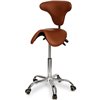 Smartstool S04B, стул-седло со спинкой, экокожа, цвет коричневый фото 1