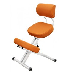 Smartstool KM01BM White, коленный со спинкой, с чехлом, цвет оранжевый, белый каркас