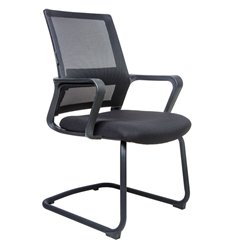 Офисное кресло NORDEN Бит CF, черный пластик, черная сетка, черная ткань фото 1