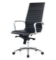 Офисное кресло Good-Kresla Roger Black, экокожа, цвет черный фото 1