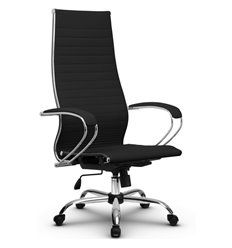 Кресло для руководителя Метта B 1m 8K1/K131 (Комплект 8.1) черный, MPRU, крестовина хром фото 1