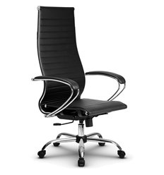 Кресло для руководителя Метта B 1m 8K1/K116 (Комплект 8) черный, MPES, крестовина хром фото 1