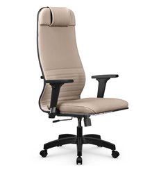 Эргономичное кресло для руководителя Метта L 1m 38K2/2D темно-бежевый, MPES, топ-ган, крестовина пластик фото 1