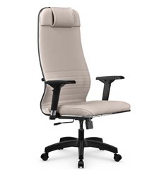 Эргономичное кресло для руководителя Метта L 1m 38K2/4D светло-бежевый, MPES, топ-ган, крестовина пластик фото 1