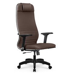 Кресло для руководителя Метта L 1m 38K2/4D светло-коричневый, MPES, топ-ган, крестовина пластик фото 1