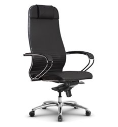 Кресло для руководителя Метта L 1m 38K2/K116 черный, MPES, мультиблок, крестовина алюминий фото 1