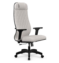 Кресло для руководителя Метта L 1m 40M/2D белый, MPES, топ-ган, крестовина пластик фото 1