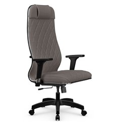 Кресло для руководителя Метта L 1m 40M/2D серый, MPES, топ-ган, крестовина пластик фото 1