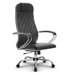 Офисное кресло Метта L 1m 40M/K116 черный, MPES, топ-ган, крестовина хром фото 1