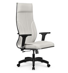 Кресло для руководителя Метта L 1m 46/2D белый, MPES, топ-ган, крестовина пластик фото 1