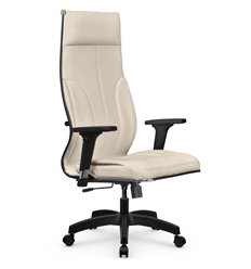 Офисное кресло Метта L 1m 46/2D молочный, MPES, топ-ган, крестовина пластик фото 1