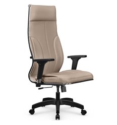 Эргономичное кресло для руководителя Метта L 1m 46/2D темно-бежевый, MPES, топ-ган, крестовина пластик фото 1