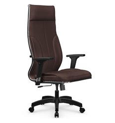 Кресло для руководителя Метта L 1m 46/2D темно-коричневый, MPES, топ-ган, крестовина пластик фото 1