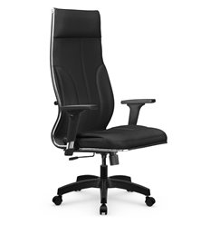 Кресло для руководителя Метта L 1m 46/2D черный, MPES, топ-ган, крестовина пластик фото 1