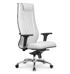 Офисное кресло Метта L 1m 50M/2D белый, MPES, мультиблок, крестовина алюминий фото 1