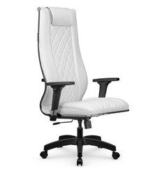 Кресло для руководителя Метта L 1m 50M/2D белый, MPES, топ-ган, крестовина пластик фото 1