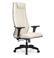 Кресло для руководителя Метта L 1m 50M/2D молочный, MPES, топ-ган, крестовина пластик фото 1