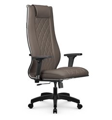 Кресло для руководителя Метта L 1m 50M/2D светло-коричневый, MPES, топ-ган, крестовина пластик фото 1