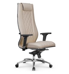 Офисное кресло Метта L 1m 50M/2D темно-бежевый, MPES, мультиблок, крестовина алюминий фото 1