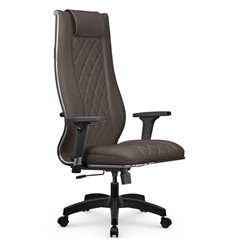 Кресло для руководителя Метта L 1m 50M/2D темно-коричневый, MPES, топ-ган, крестовина пластик фото 1