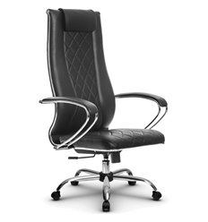Офисное кресло Метта L 1m 50M/K116 черный, MPES, топ-ган, крестовина хром фото 1