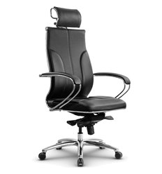 Офисное кресло Метта L 2c 46/K116 черный, MPES, мультиблок, крестовина алюминий фото 1