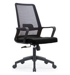 Кресло для оператора Good-Kresla Viking-92 Black, сетка/ткань, цвет черный фото 1