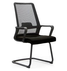 Кресло для посетителя Good-Kresla Viking-93 Black, сетка/ткань, цвет черный фото 1