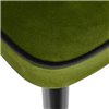 Paola зеленый с жаккардом, велюр, ножки черные фото 10