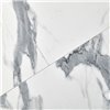 Rudolf круглый раскладной 100-130x100x75см, белый мрамор, чёрный фото 14