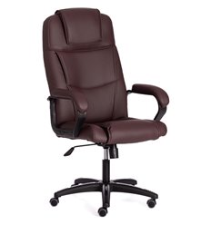 Кресло для руководителя TETCHAIR BERGAMO (22) экокожа, коричневый, 36-36 фото 1