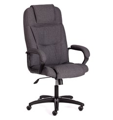 Кресло для руководителя TETCHAIR BERGAMO (22) ткань, темно-серый, фото 1