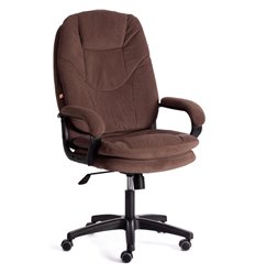Кресло для руководителя TETCHAIR COMFORT LT (22) флок, коричневый фото 1