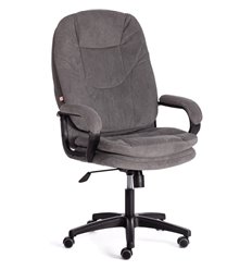 Кресло для руководителя TETCHAIR COMFORT LT (22) флок, серый фото 1