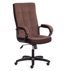 Офисное кресло TETCHAIR TRENDY (22) флок/ткань, коричневый фото 1