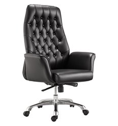 Кресло для руководителя BRABIX Premium Legacy EX-750, алюминий, экокожа, черное фото 1