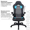 BRABIX Skill GM-005, экокожа, черное/голубое фото 11
