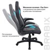 BRABIX Skill GM-005, экокожа, черное/голубое фото 12