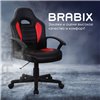 BRABIX Spark GM-201, экокожа, черное/красное фото 14