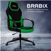 BRABIX Alpha GM-018, ткань/экокожа, черное/зеленое фото 14