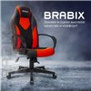 BRABIX Game GM-017, ткань/экокожа, черное/красное фото 16