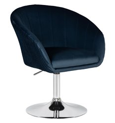 Офисное кресло DOBRIN Edison LM-8600 синий велюр фото 1
